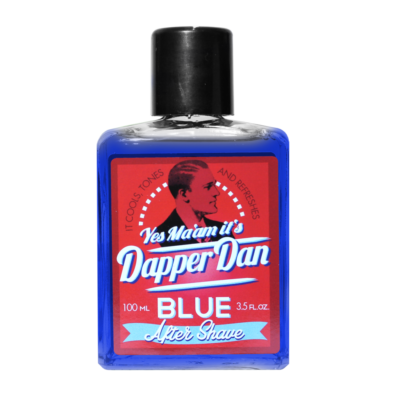 Dapper Dan Blue Aftershave Cooles Tones and Refreshes